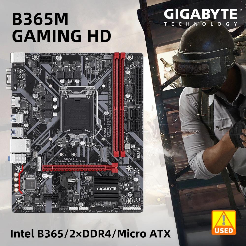 GIGABYTE B365M GAMING HD HDMI VGA ũ ATX ,  B365, LGA 1151, 2xDDR4 DIMM, 32 GB PCI-E3.0, 1xM-2, SATA3, USB 3